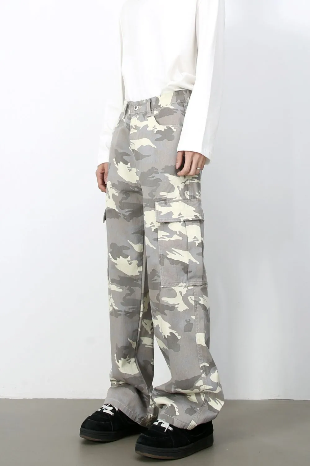 Men's Camouflage Jeans with Pockets, image 4