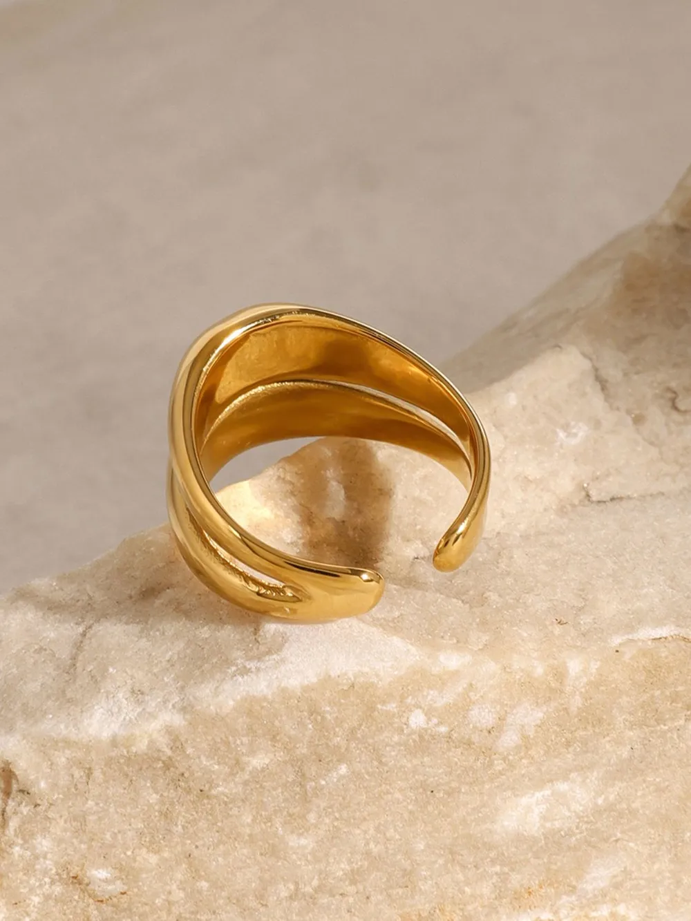 Stainless Steel Double-Layered Ring, image 3