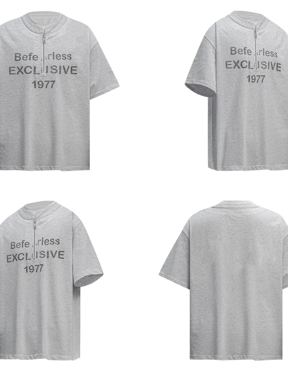 Men's Quarter Zip Short Sleeve T-Shirt, image 8