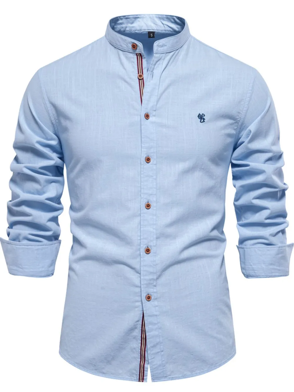 Men's Full Size Button Down Embroidered Shirt Plus Size, image 2