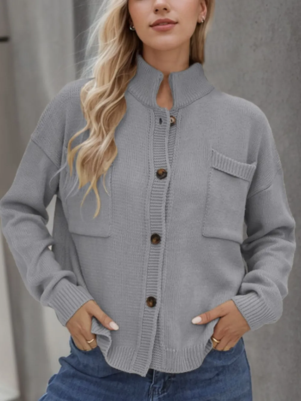 Button Up Long Sleeve Cardigan, image 15