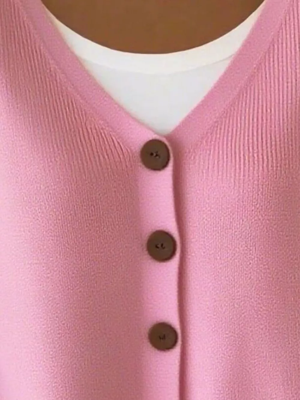 Full Size V-Neck Button-Down Knit Cardigan Plus Size, image 3