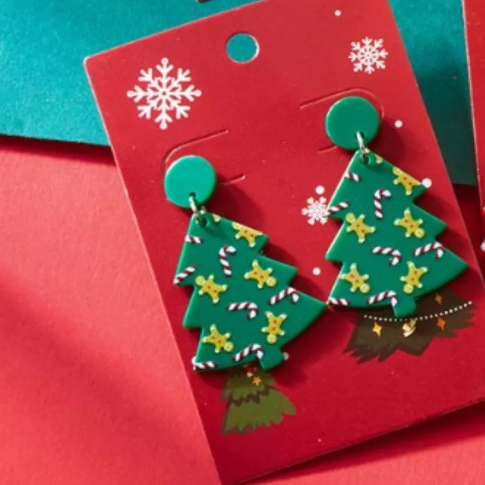 Christmas Tree Drop Earrings, image 4