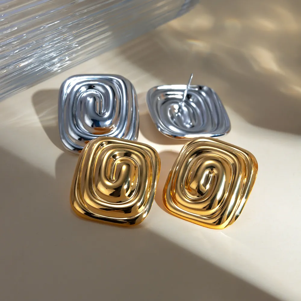 Stainless Steel Stud Earrings, image 7