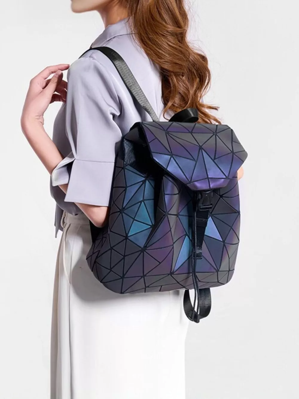 Geometric Backpack Bag, image 3