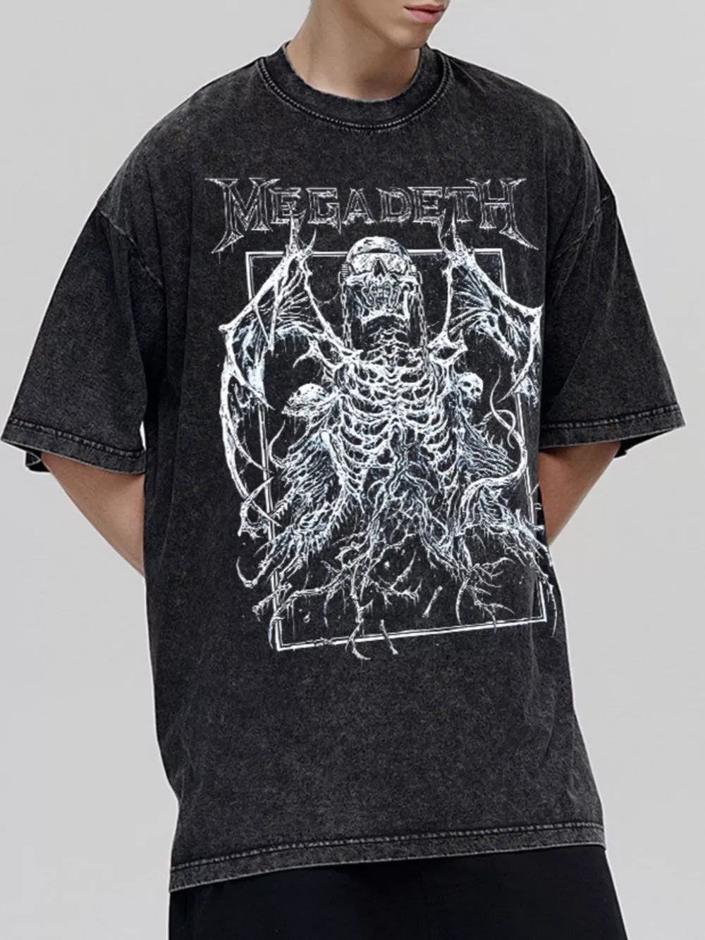 Men's Graphic Vintage Washed T-Shirt, image 2