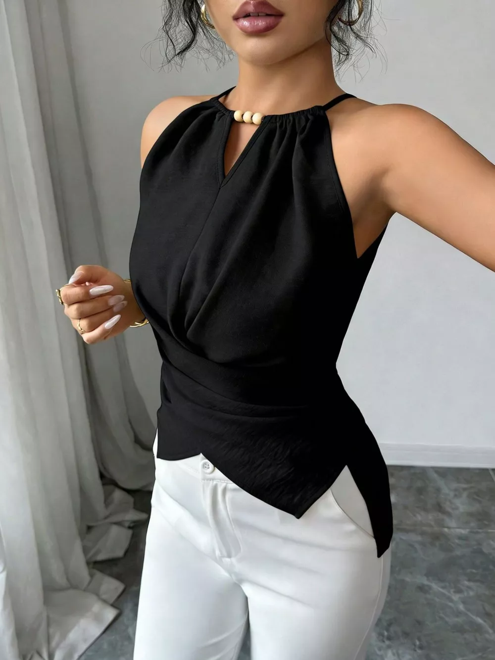 Halter Neck Crisscross Cami, image 21