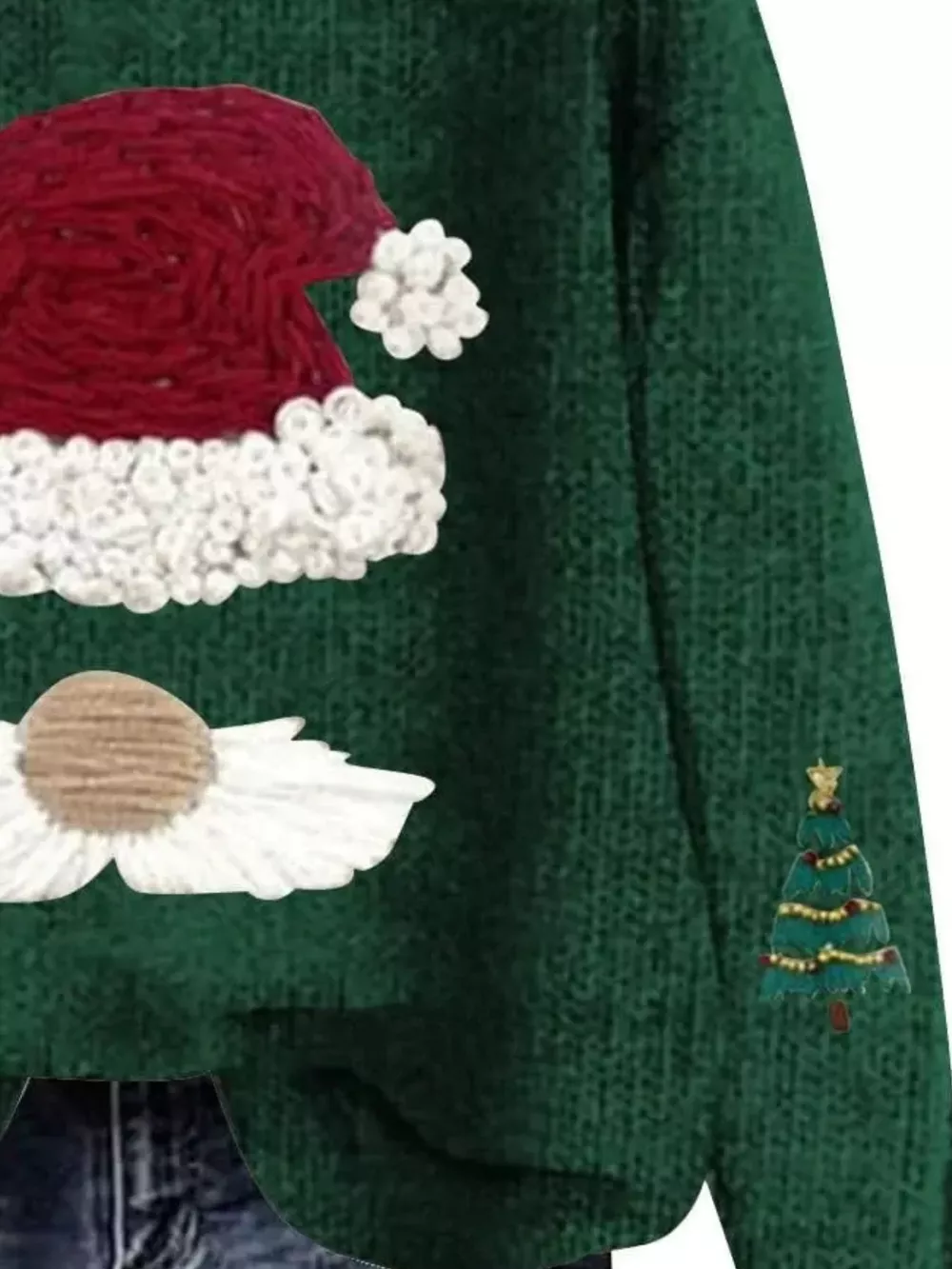 Christmas Graphic Dropped Shoulder Sweater, image 4