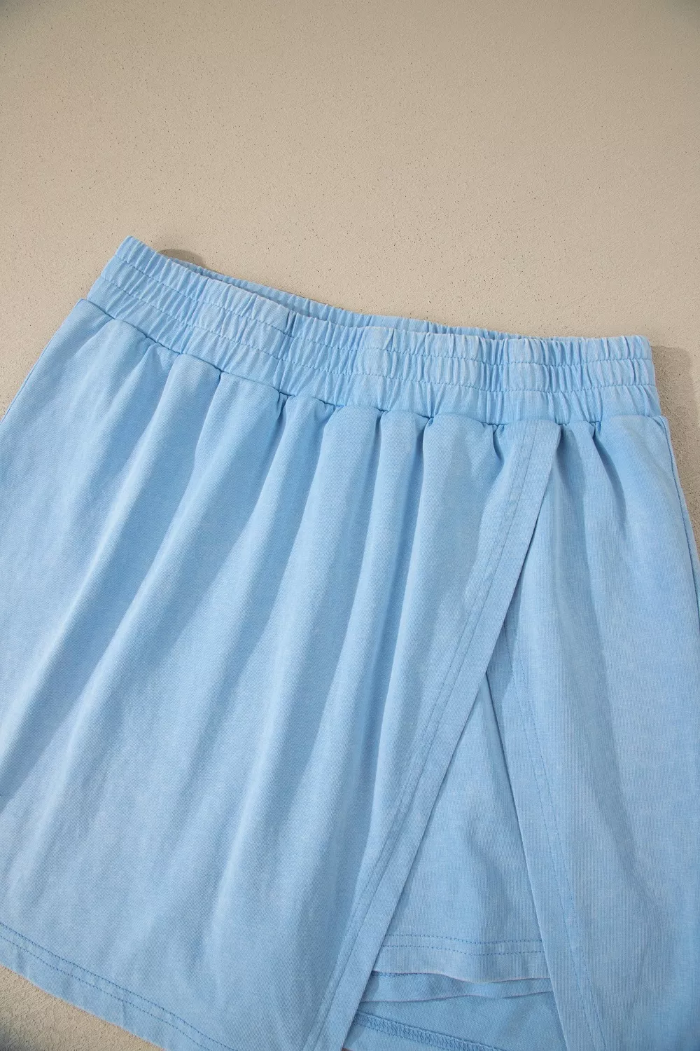 Casual V-Neck Short Sleeve Top and Skort Set, image 8