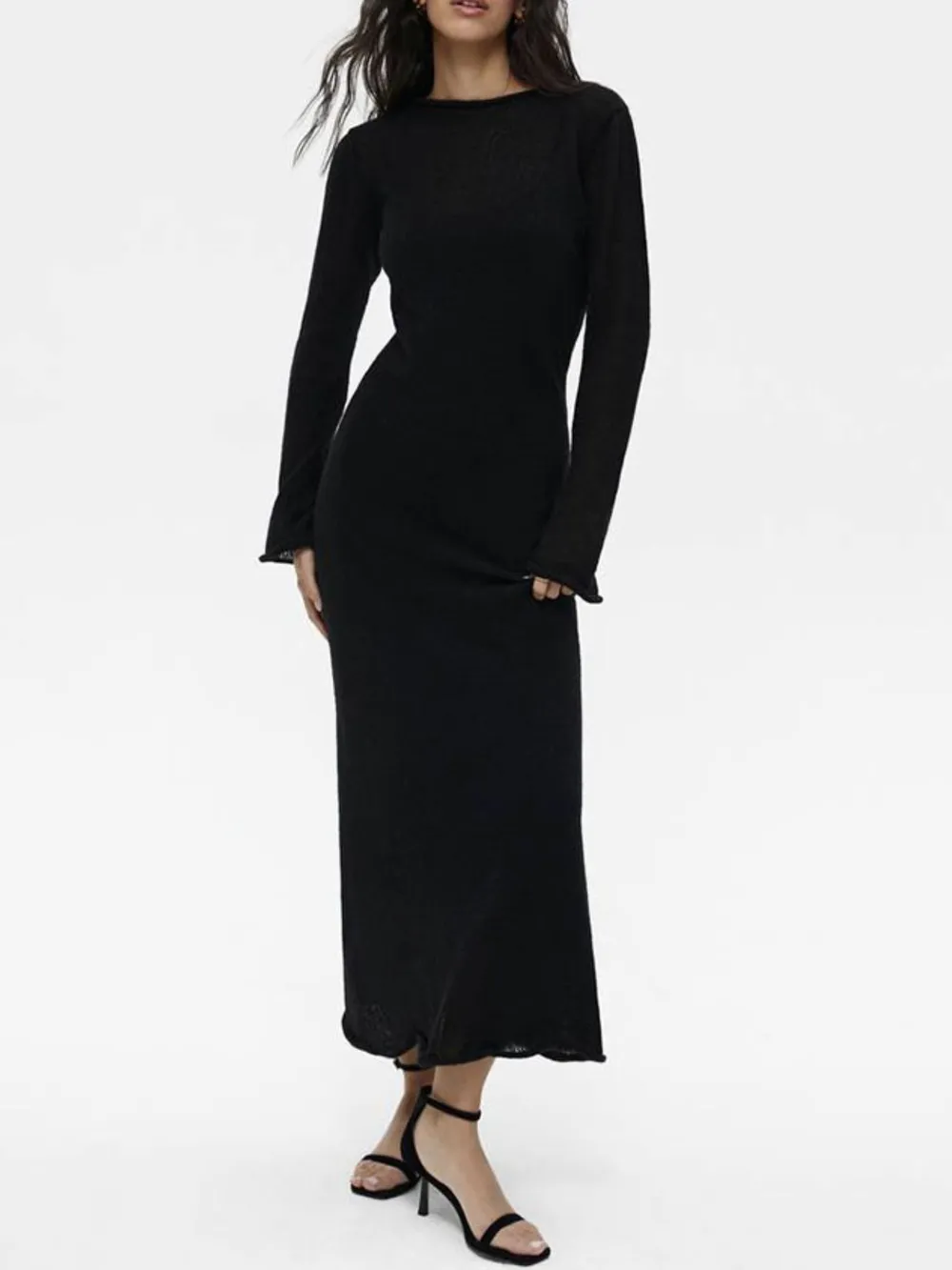Ribbed Knit Cami Dress and Cover Up Sweater Set