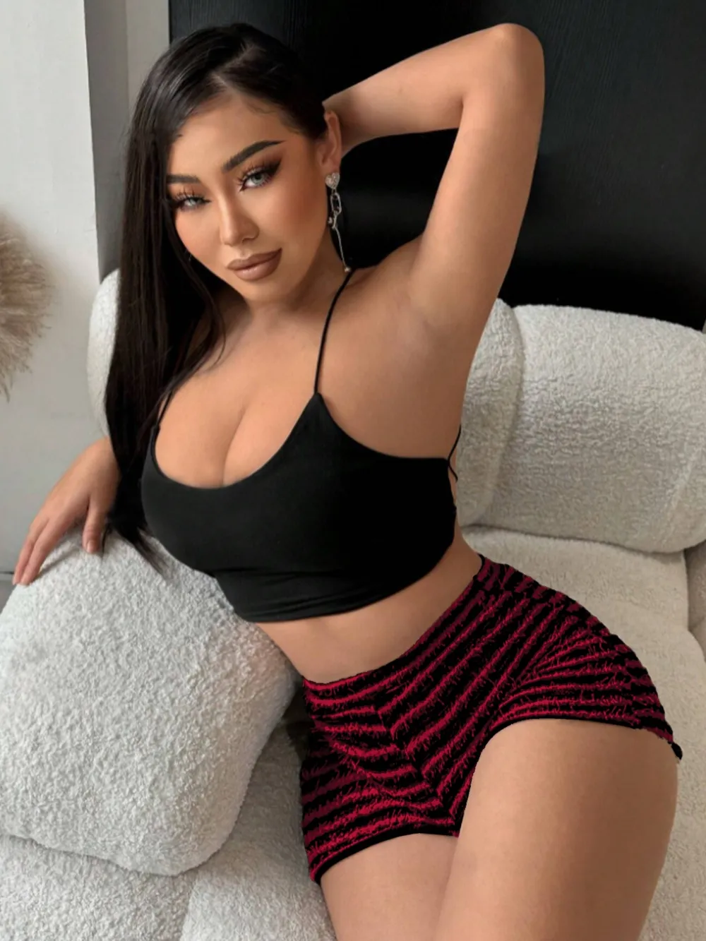 Striped High Waist Shorts, image 10