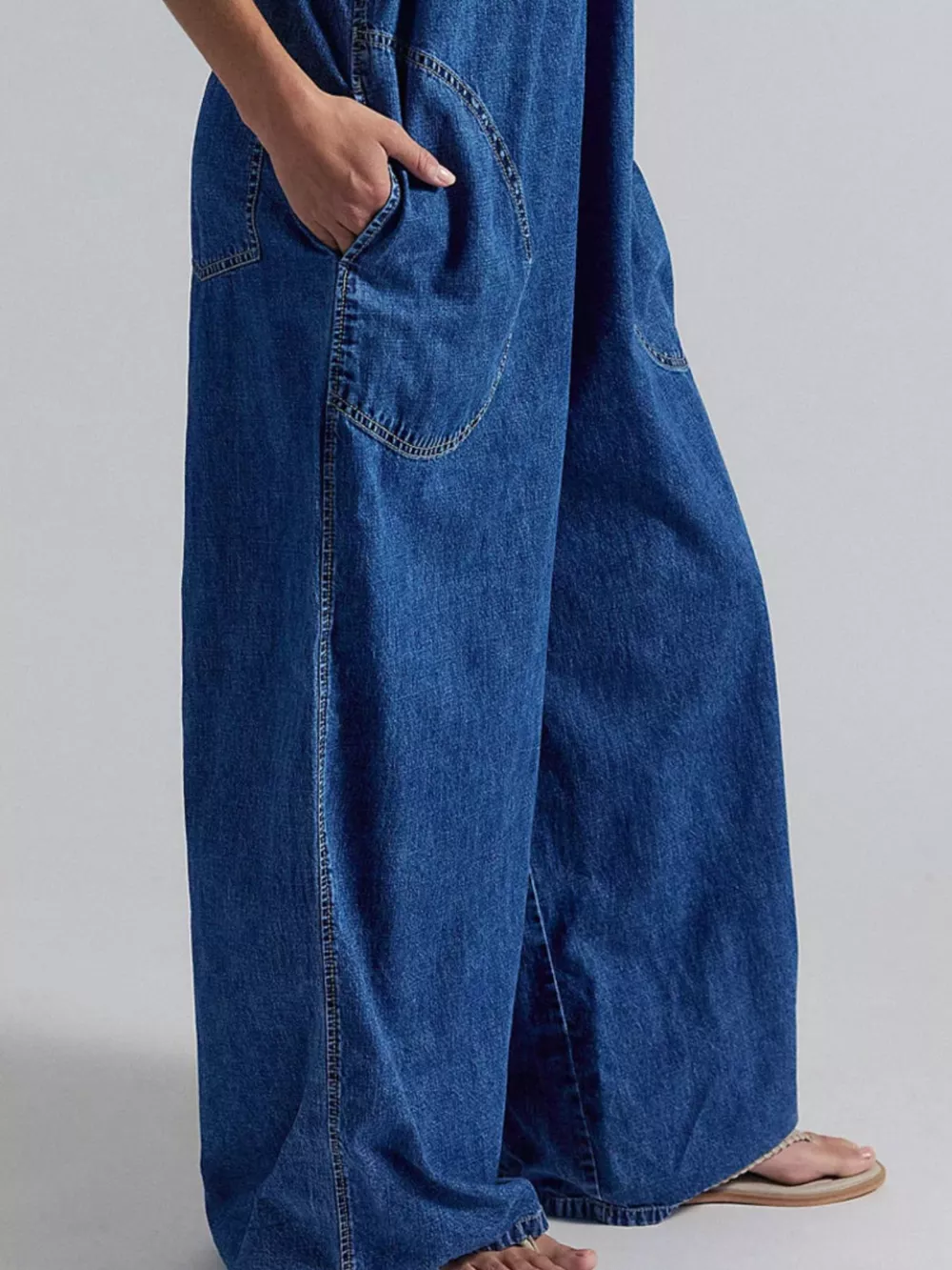 Sleeveless Wide-Leg Jumpsuit, image 25