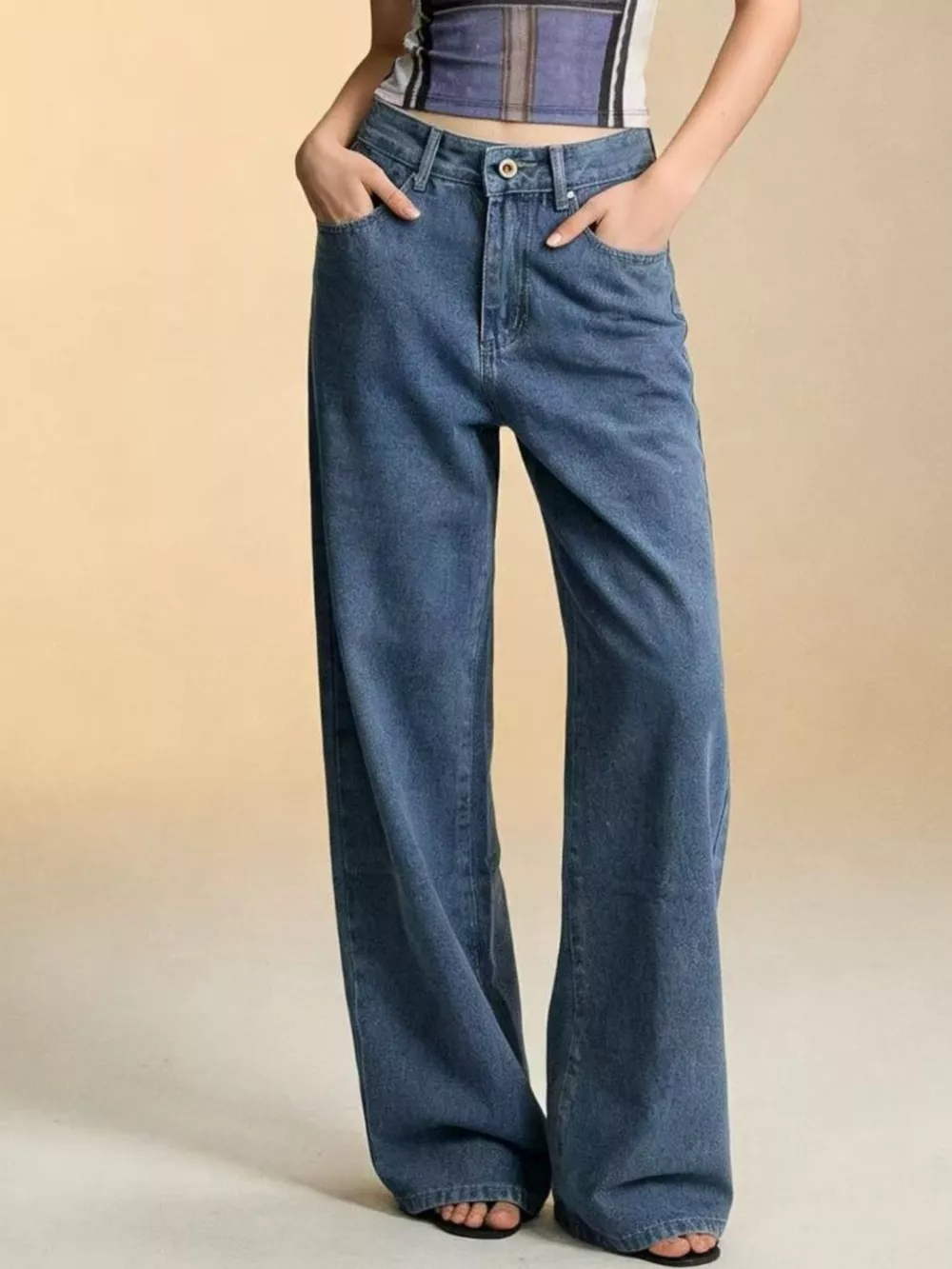 Bow Back Wide Leg Jeans, image 4