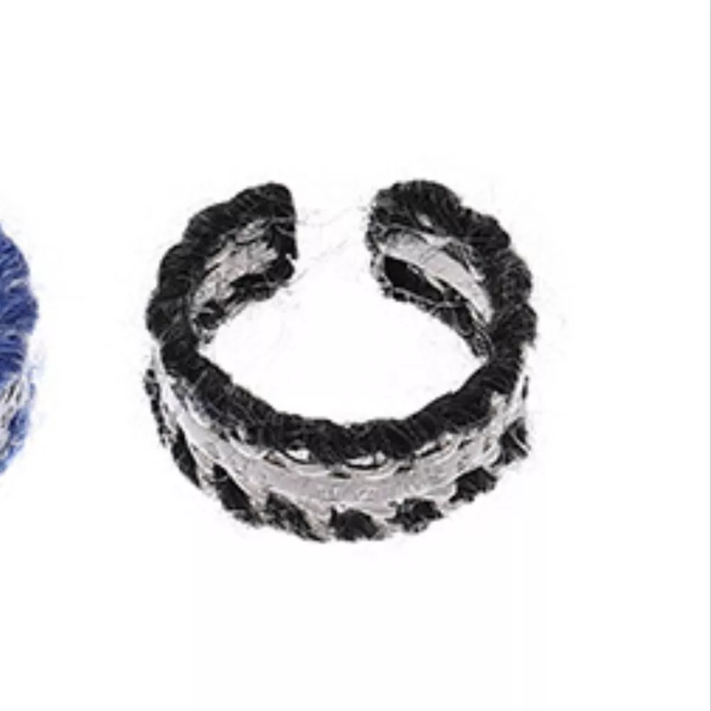 Brass Yarn-Wrapped Open Ring, image 14
