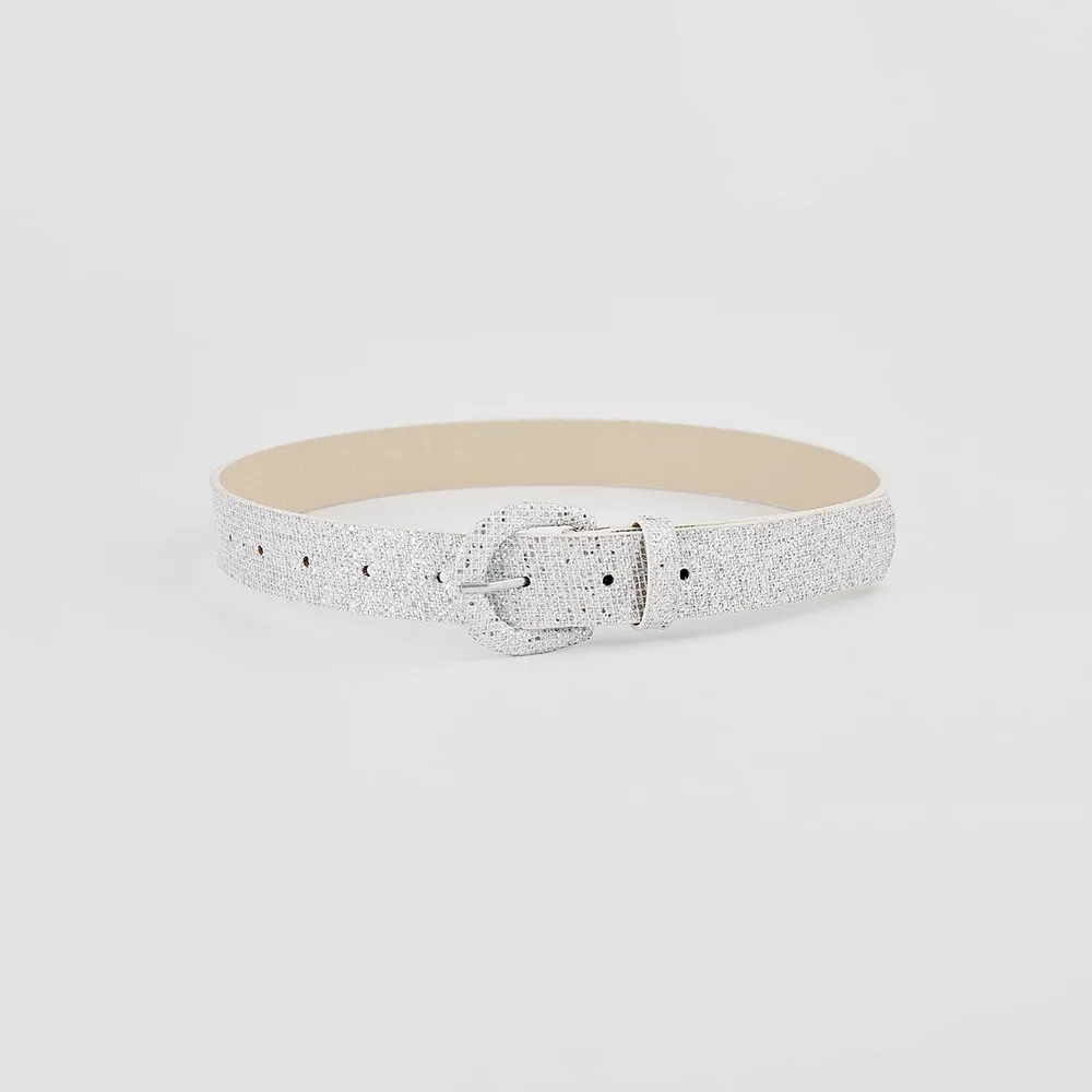 Sequin PU Leather Belt, image 11