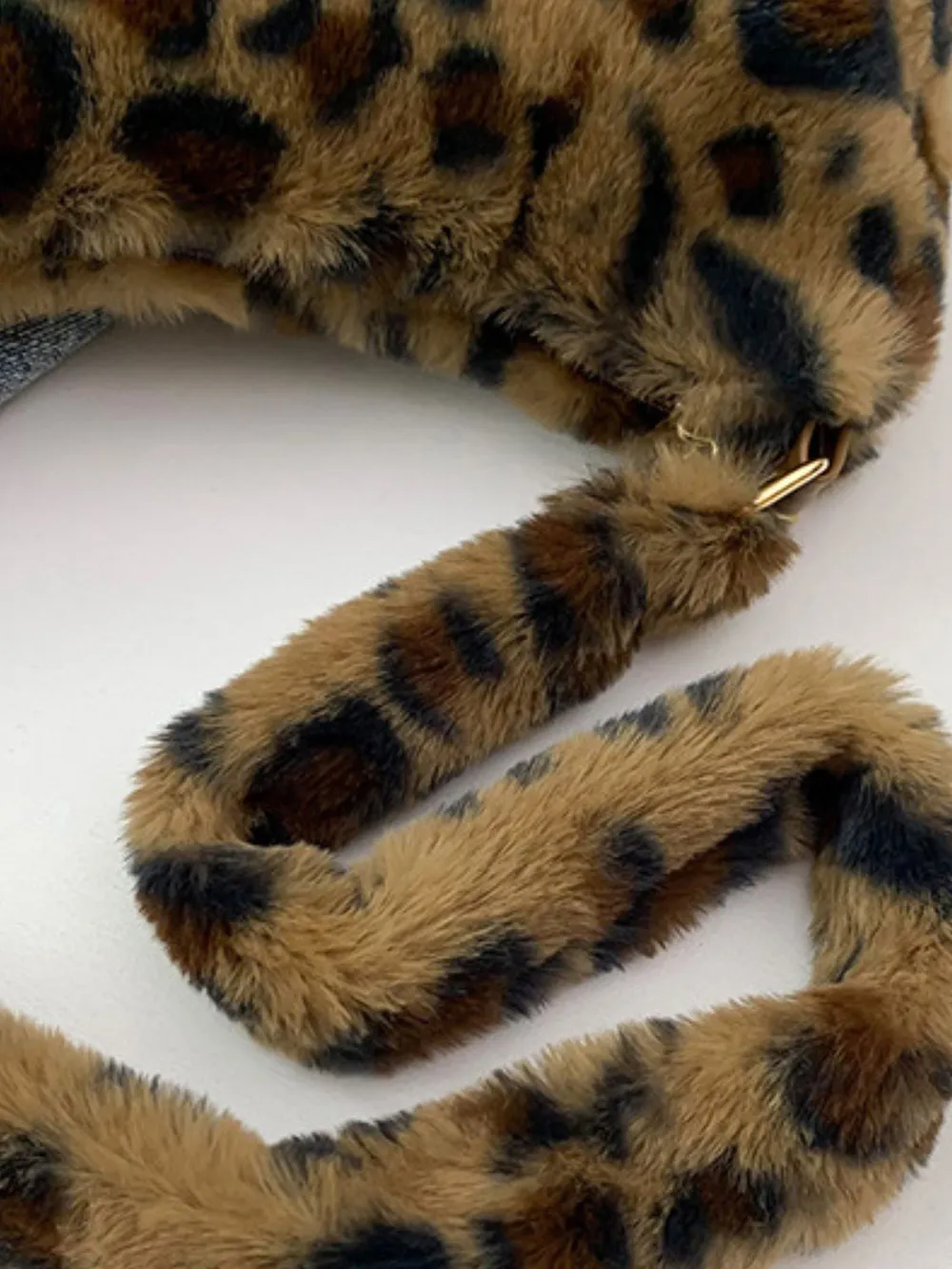 Leopard Fluff Shoulder Bag, image 2