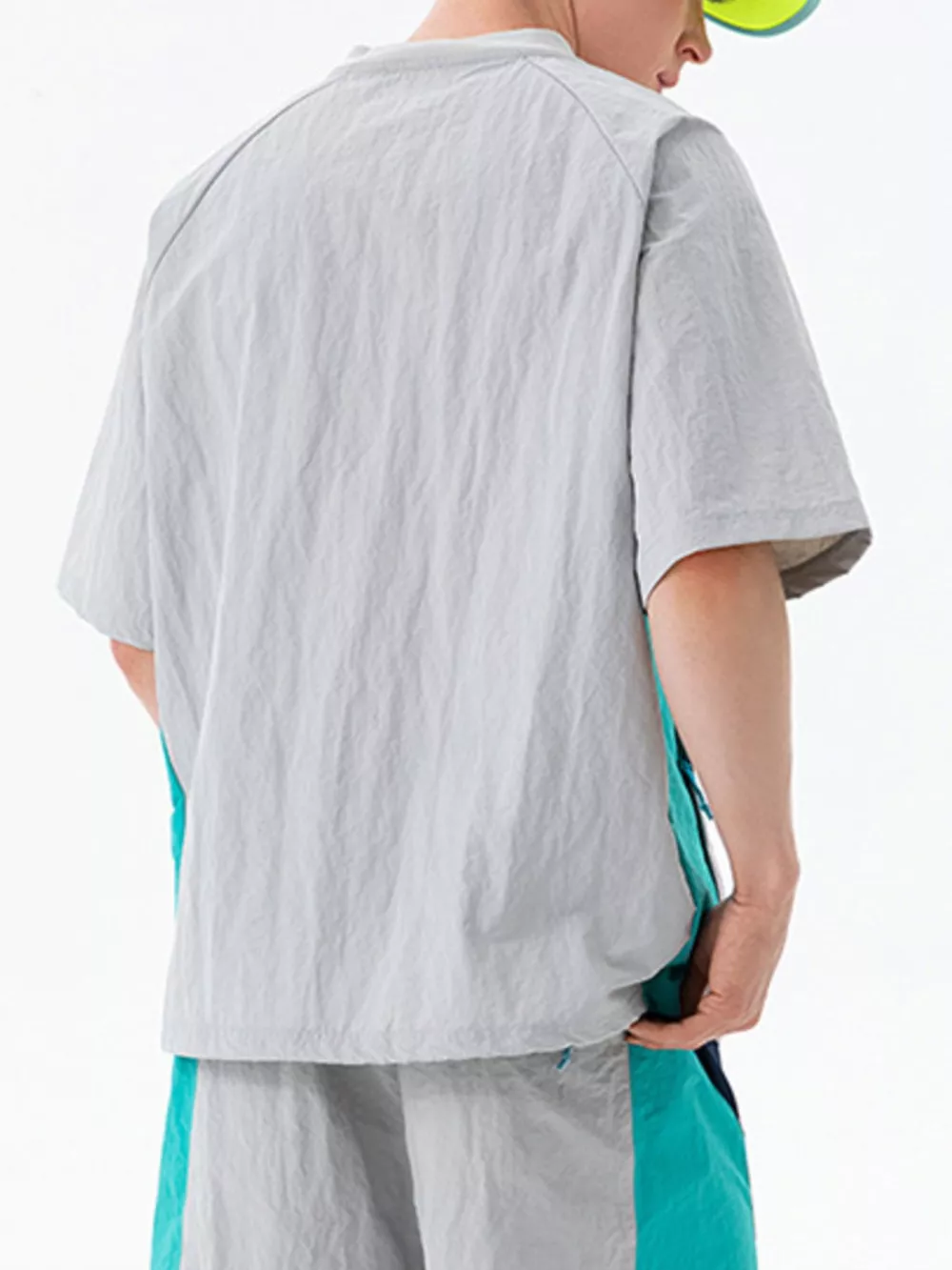 Men's Contrast Round Neck Short Sleeve T-Shirt, image 15