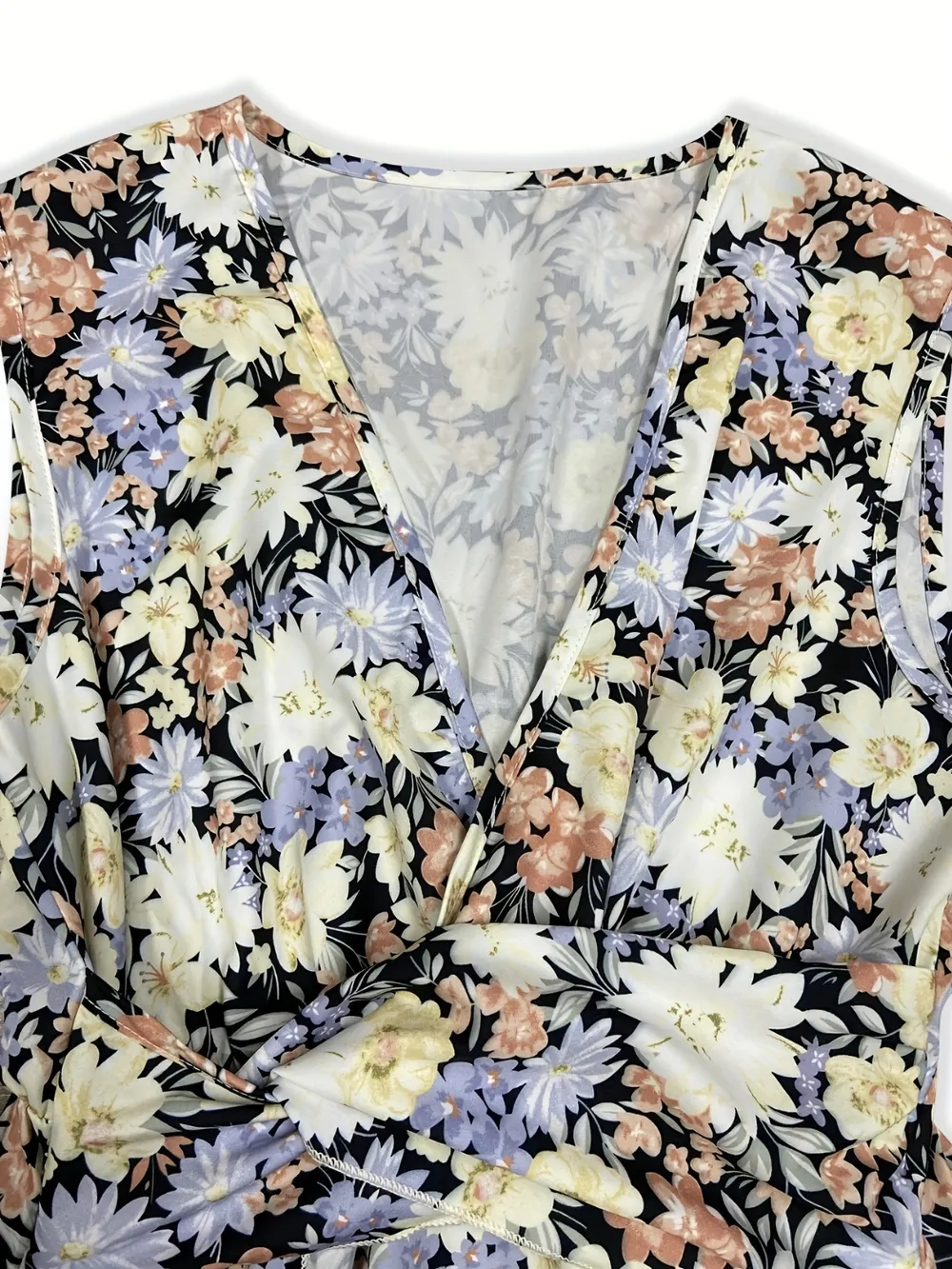 Floral Sleeveless Midi Dress, image 2