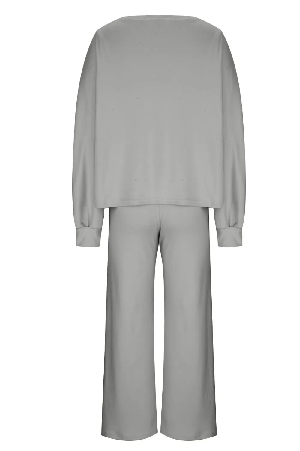 Round Neck Long Sleeve Top and Pants Set, image 15