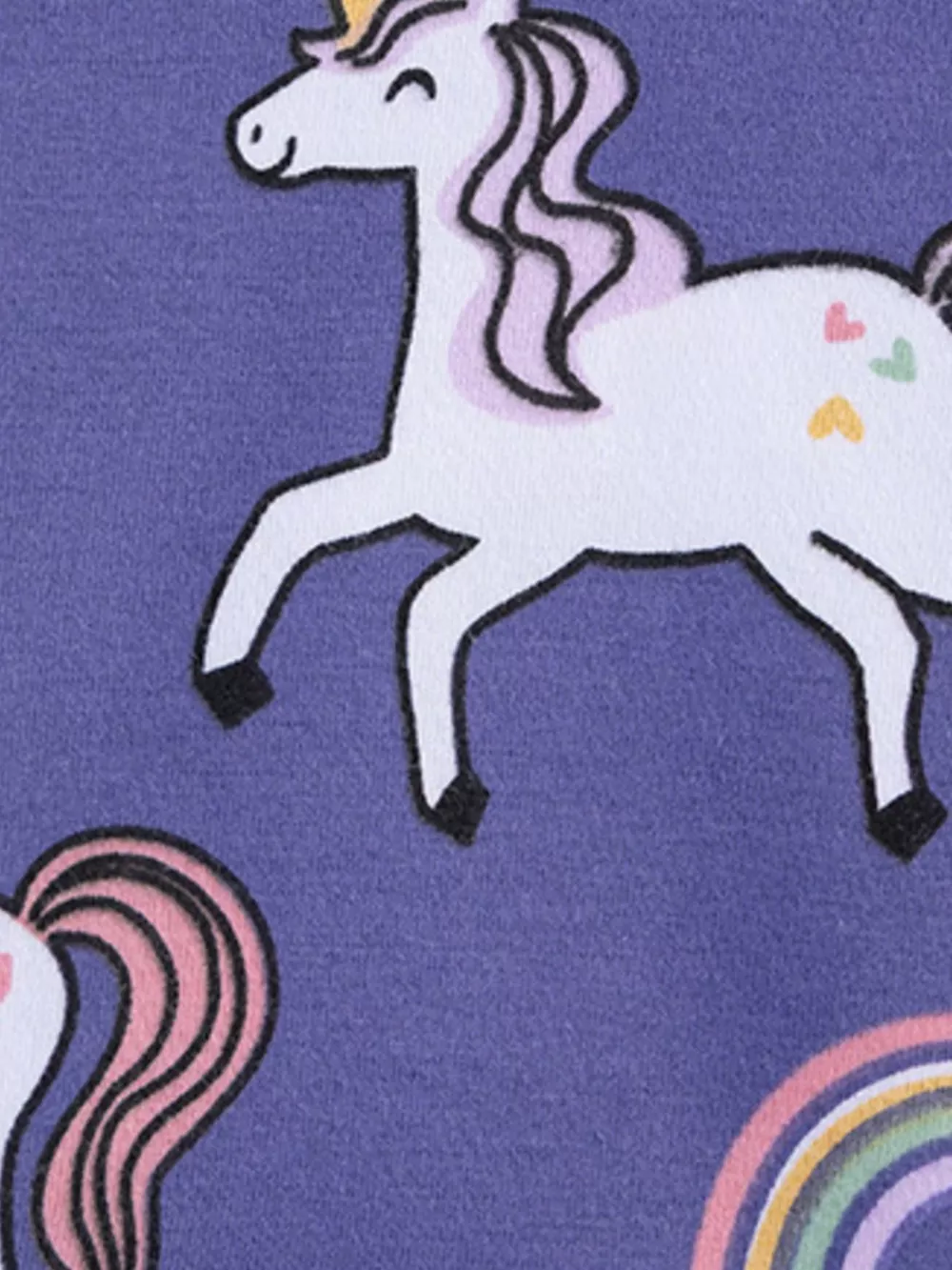 Children‘s Unicorn Print Peplum Top and Leggings Set, image 4