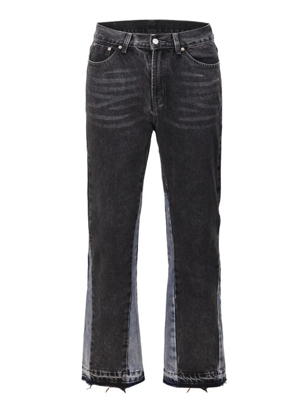 Men's Washed Bootcut Jeans, image 2