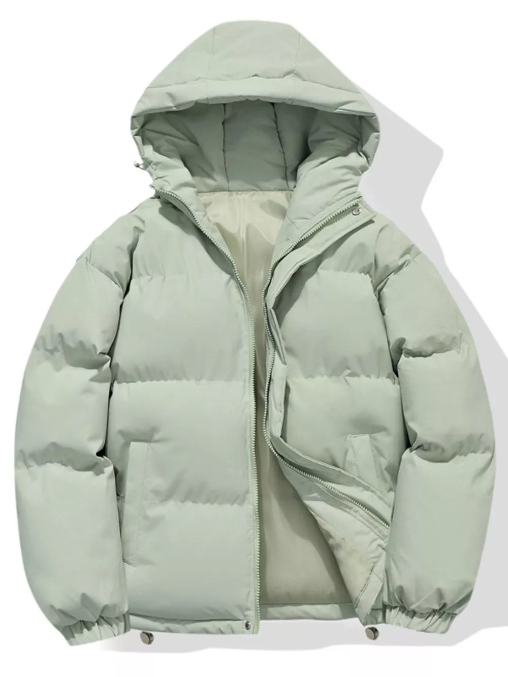 Men's Plus Size Hooded Padded Winter Coat, image 7