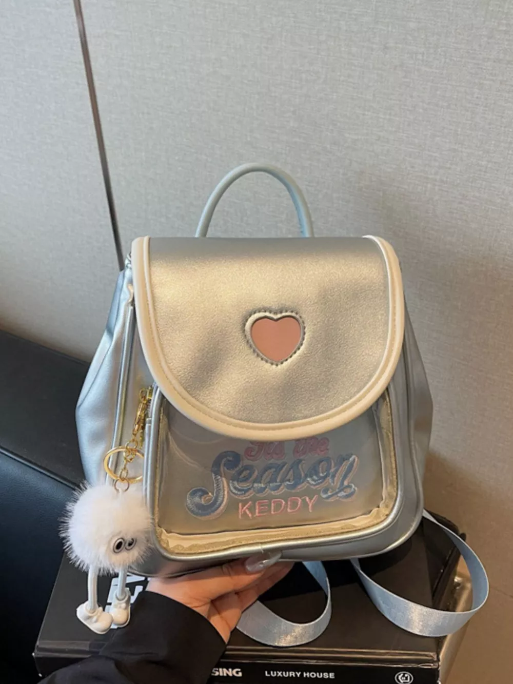 Heart Letter Backpack Bag, image 5