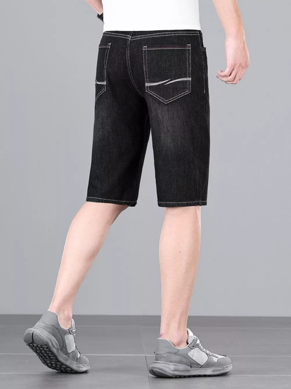 Men's Loose Fit Denim Shorts, image 7