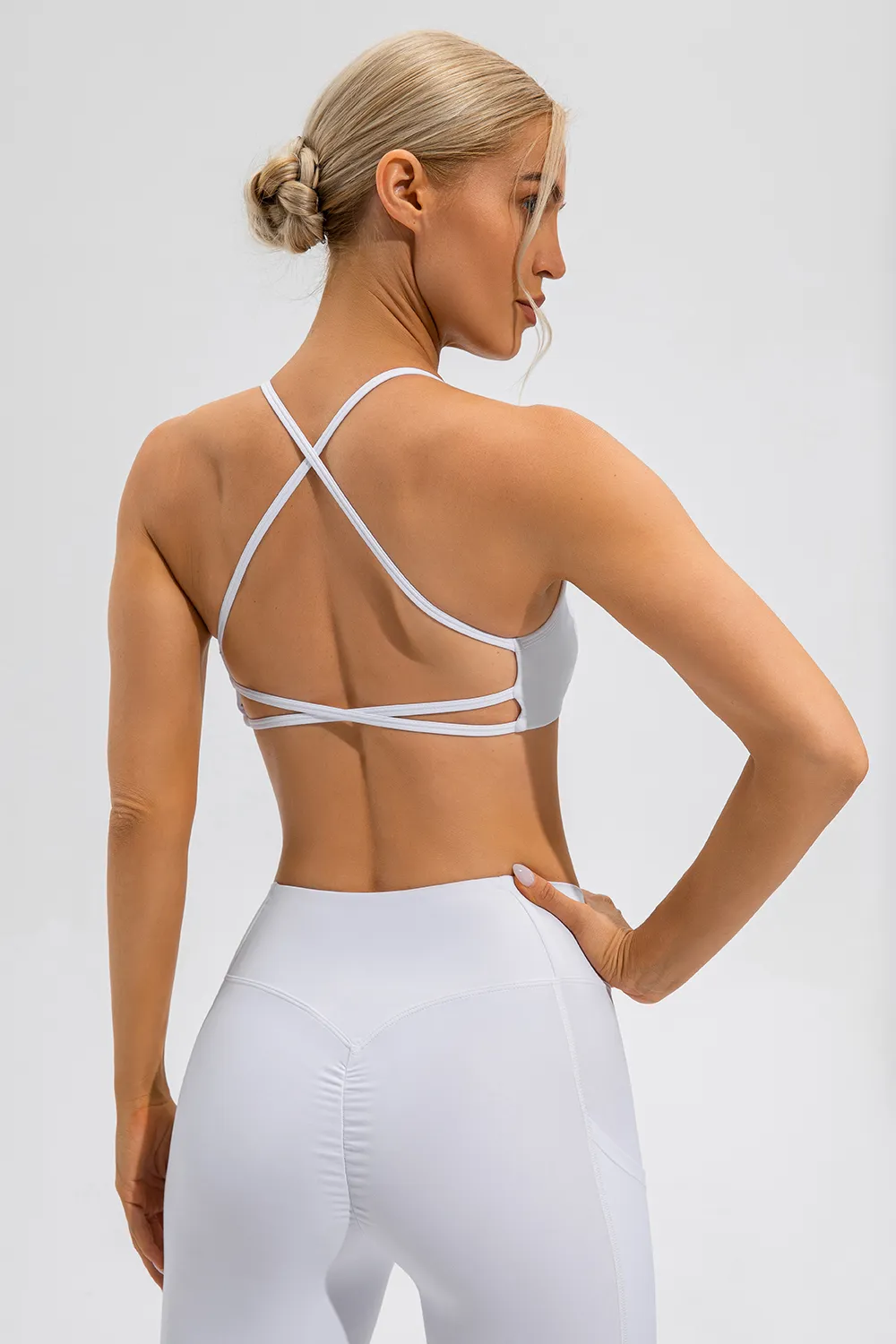 Crisscross Spaghetti Strap Active Cami, image 3