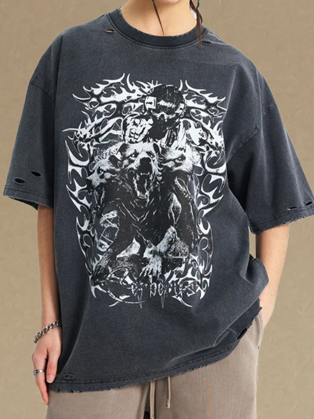 Men's Graphic Round Neck Half Sleeve T-Shirt