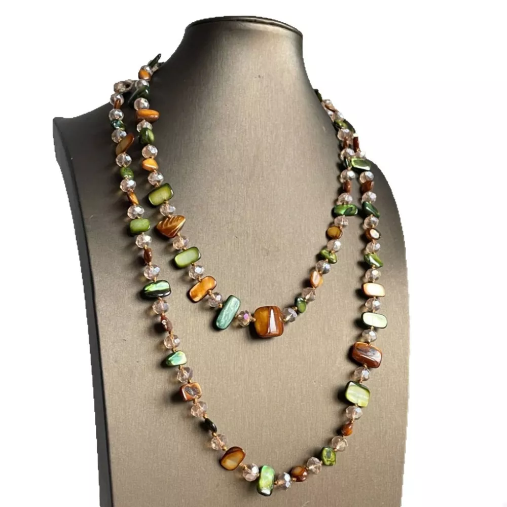 Multi-Color Beaded Necklace, image 2