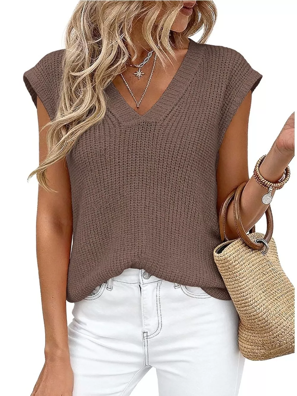 V-Neck Sweater Vest, image 10