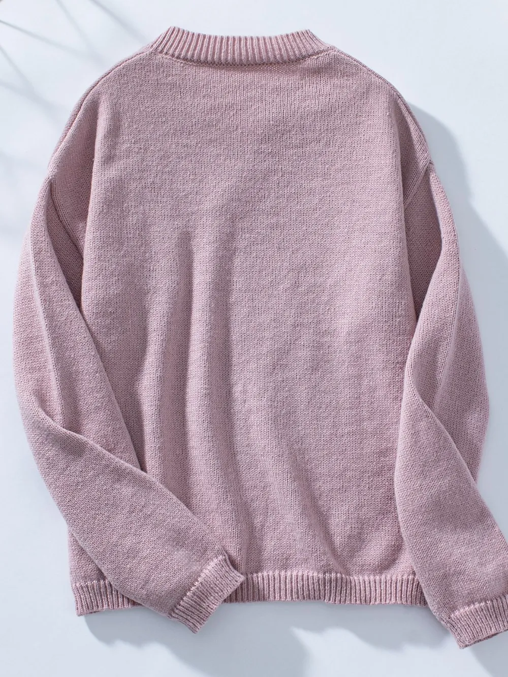 Pocketed Notched Long Sleeve Knit Top, image 7