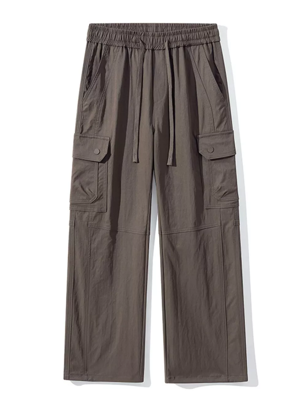 Men's Full Size Drawstring Cargo Wide Leg Pants Plus Size, image 2