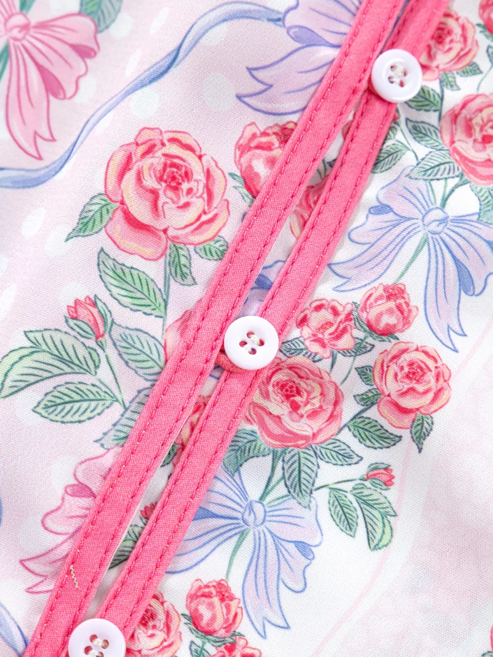 Floral Collared Ruffled Half Sleeve Shirt, image 2