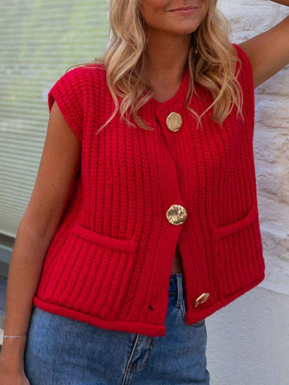 Button-Down Sweater Vest, image 4