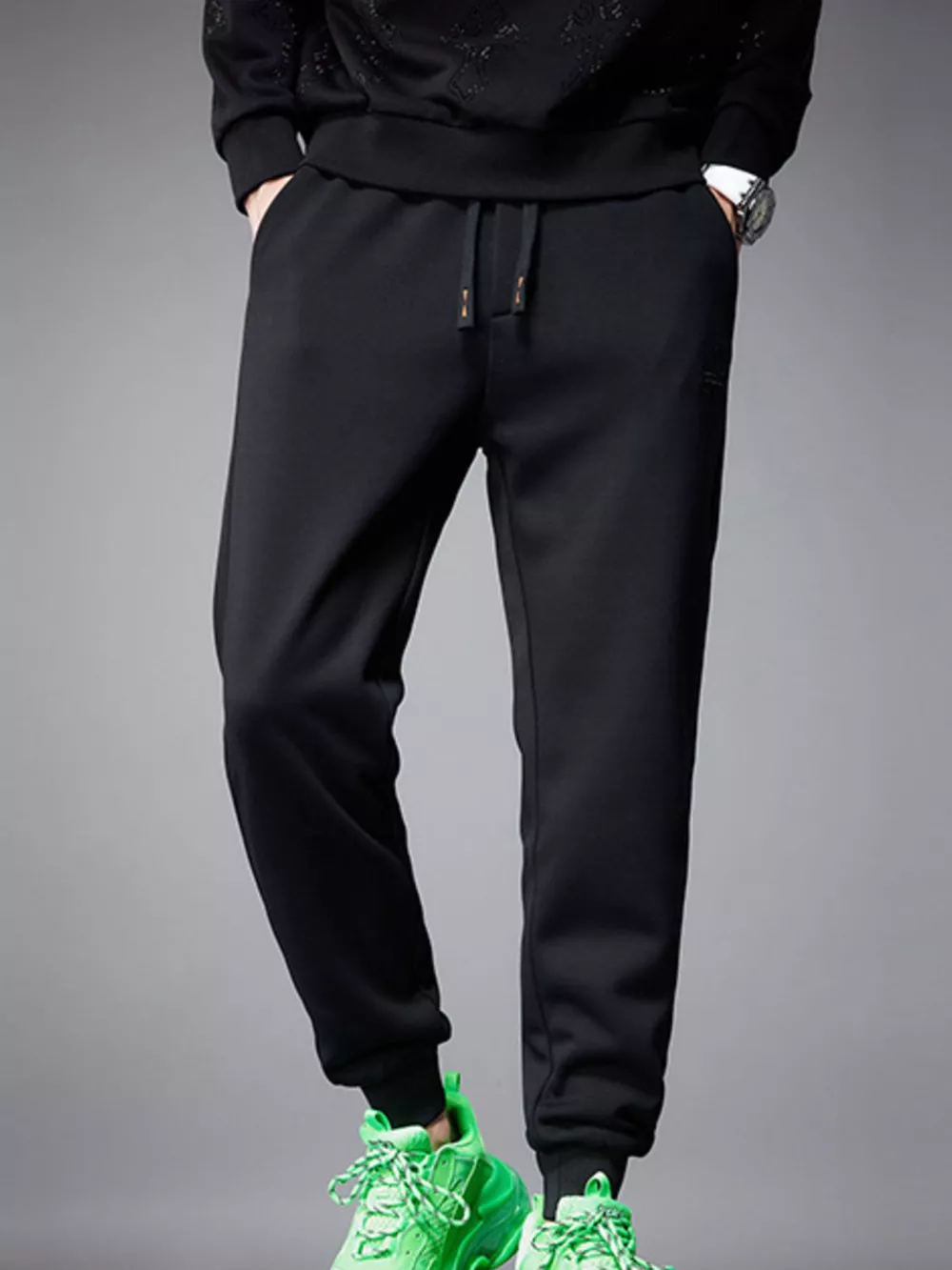 Men's Drawstring Joggers with Pockets