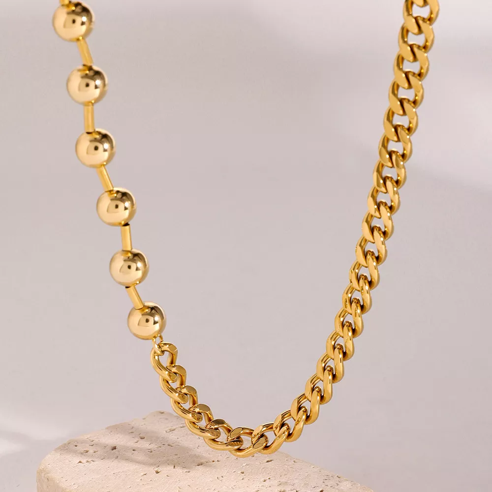 18K Gold-Plated Toggle Clasp Necklace, image 2