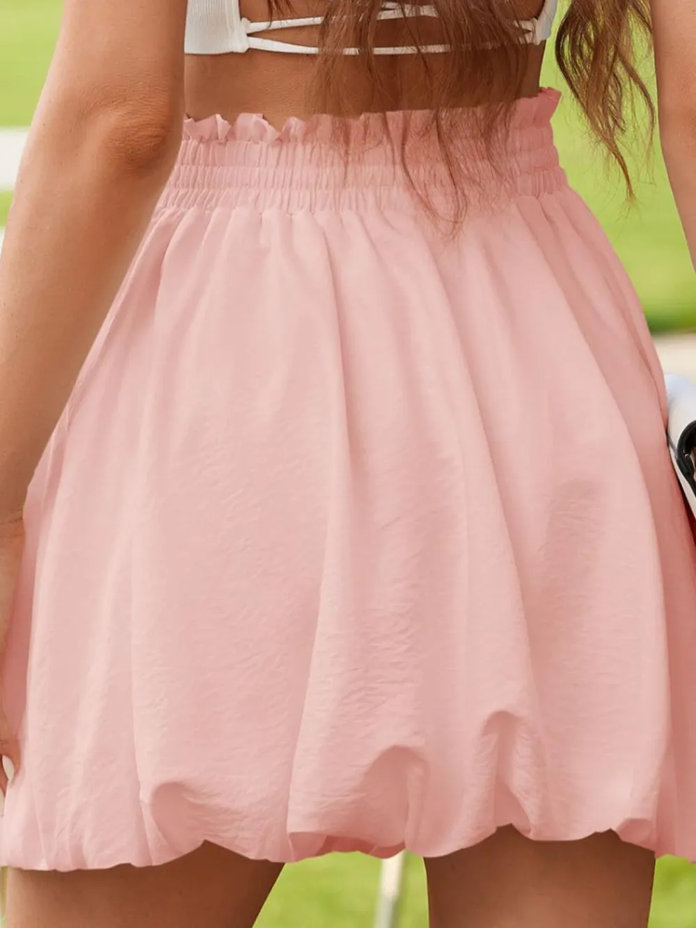 Frill Smocked Mini Skirt, image 15