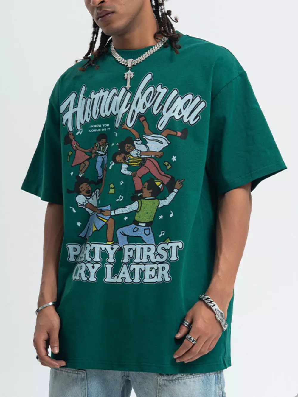 Men's Graphic Round Neck Short Sleeve T-Shirt, image 5