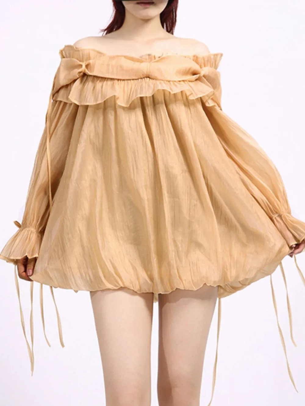 Ruffled Off-Shoulder Flounce Sleeve Blouse, image 14