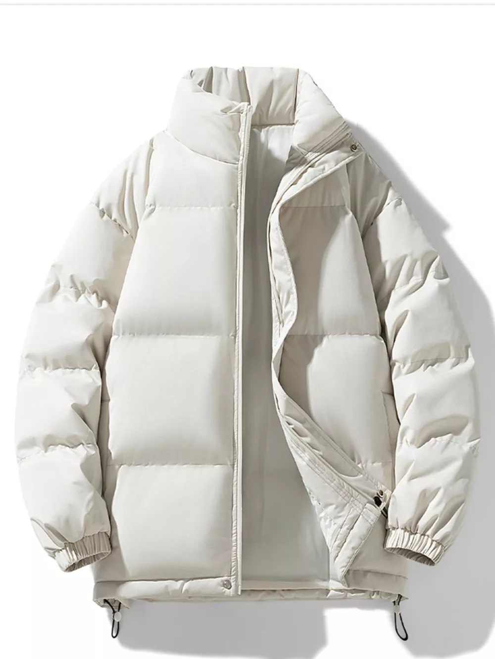 Men's Full Size Padded Stand Collar Winter Coat Plus Size, image 5