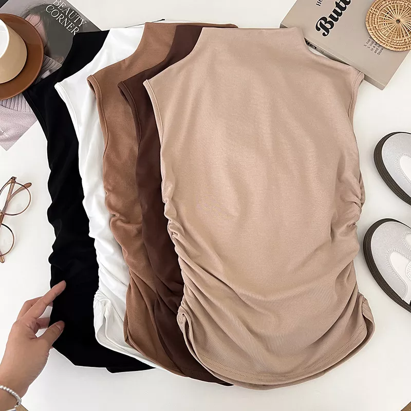 Ruched Mock Neck Tank, image 10
