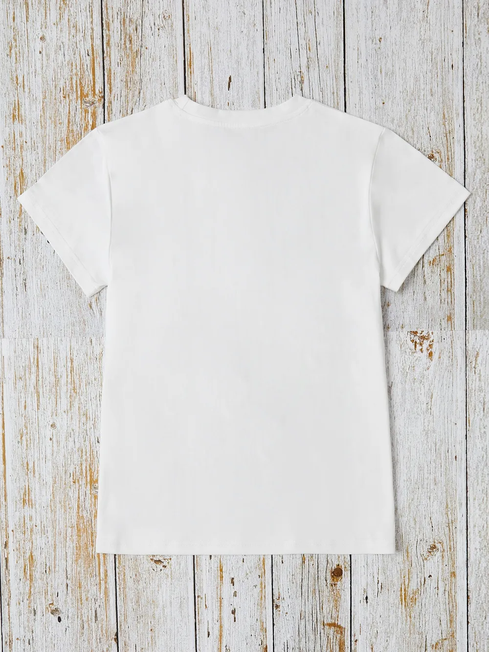 Graphic Heart Round Neck Short Sleeve T-Shirt, image 5