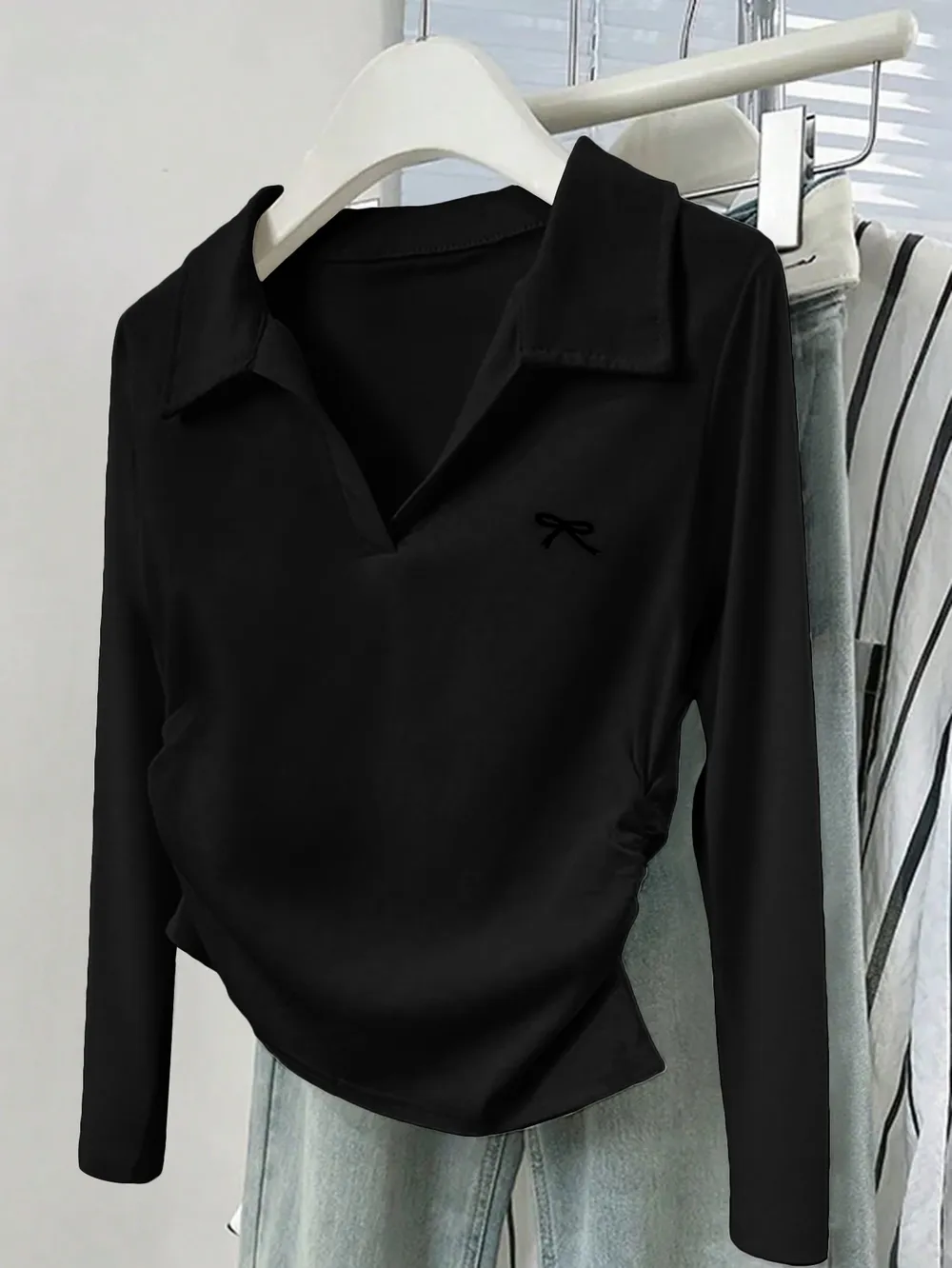 Johnny Collar Long Sleeve T-Shirt, image 6