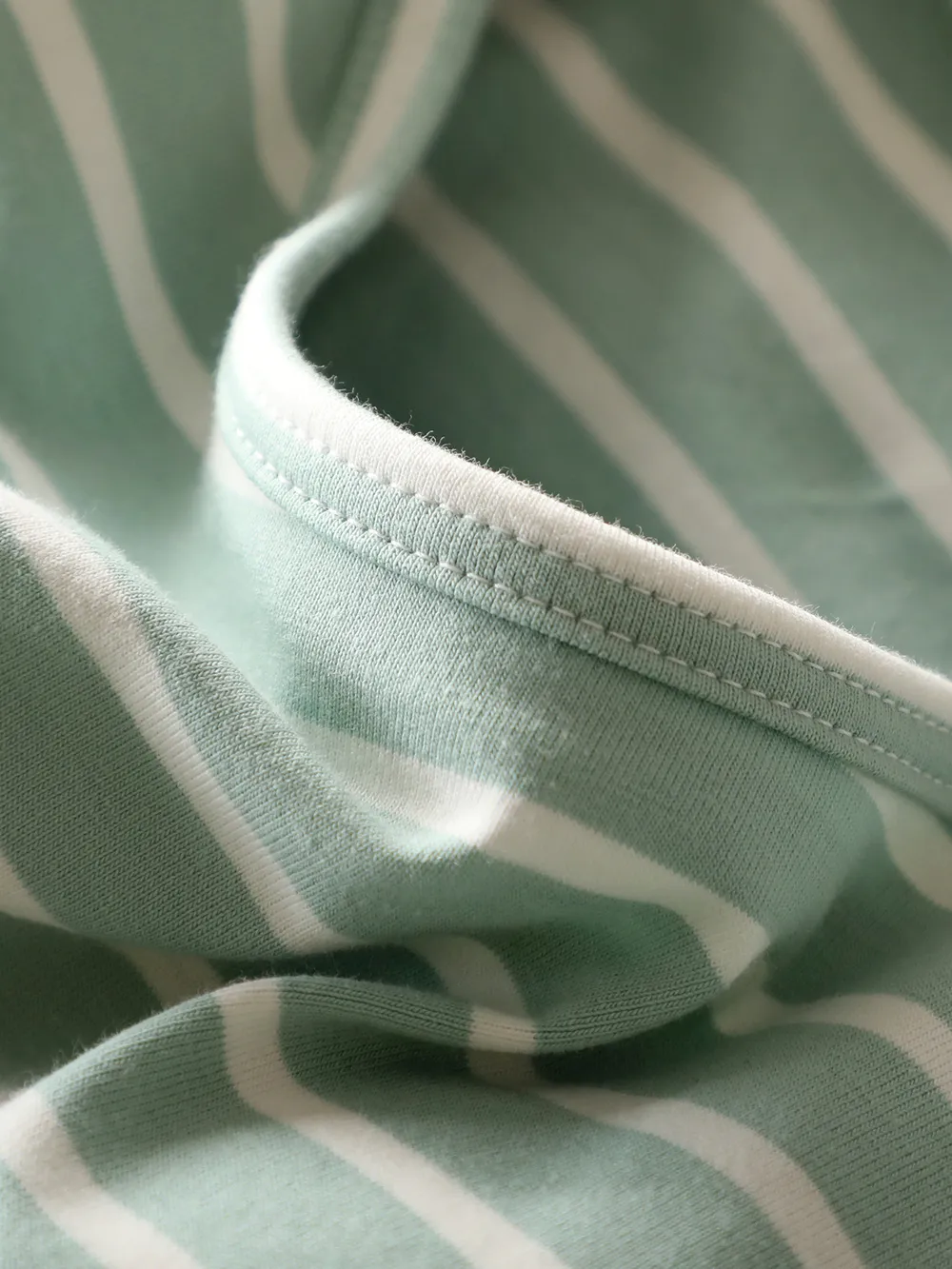 Striped Round Neck Short Sleeve Dress, image 2