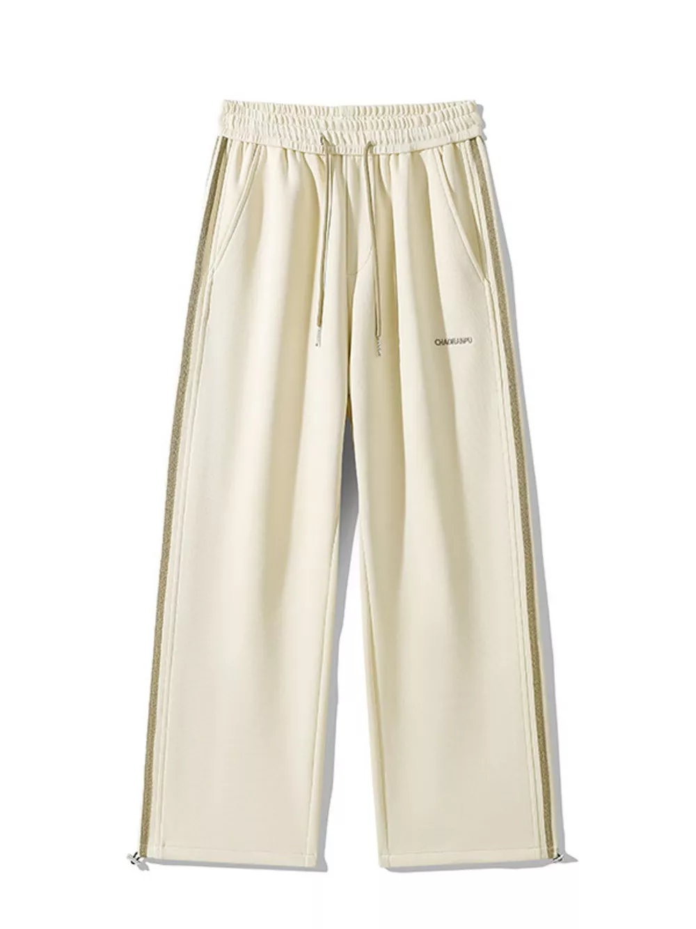 Men's Plus Size Casual Striped Wide Leg Sweatpants, image 7