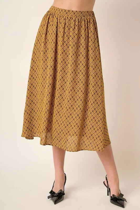Printed Midi Skirt, image 3