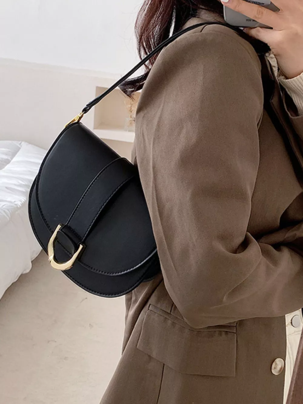 Buckle Flap Crossbody Bag, image 9