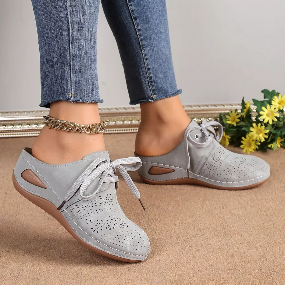 Lace-Up Wedge Slip-Ons, image 5